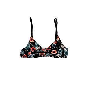 NWOT Out From Under Black & Poppy Bralette Small